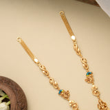 Elegant Lotus Lakshmi Vinayagar Golden Necklace