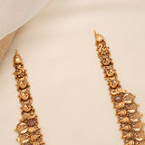 Peacock with Lakshmi Kasu Nagas Gold Plated Haram