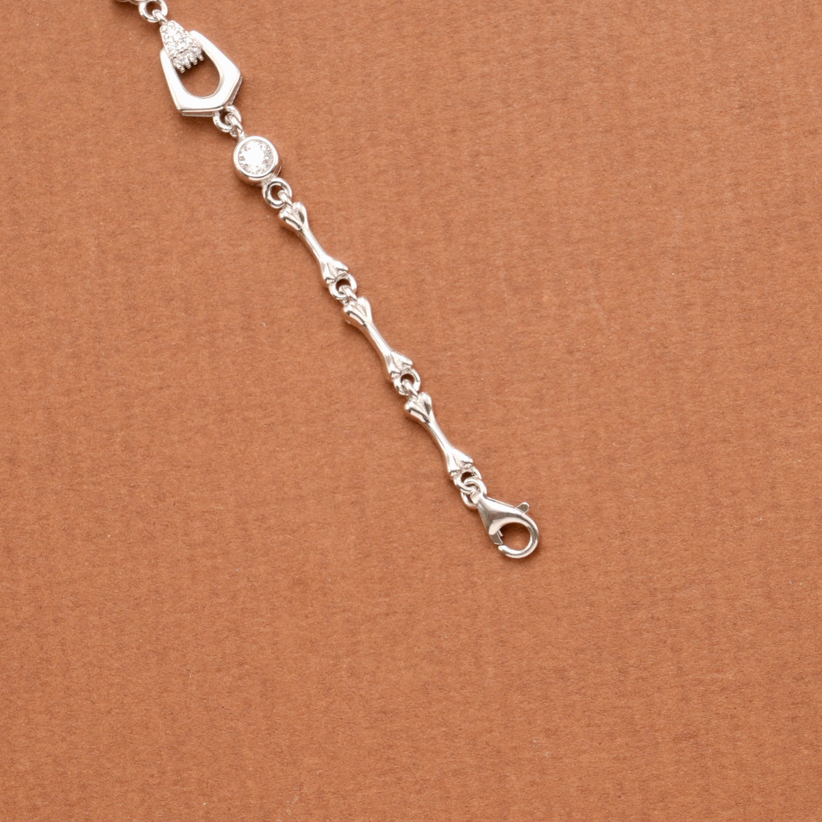 Radiant Women’s Red Stone Silver Bracelet