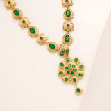 Emerald Royal Medallion Necklace Set