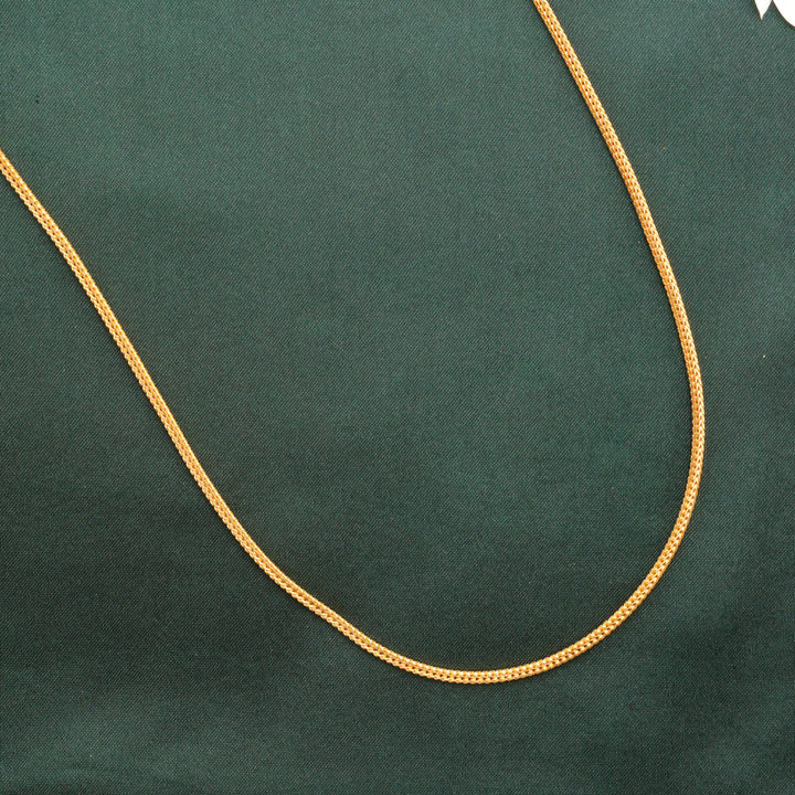 Textured Multi Gold Bead Mugappu Chain