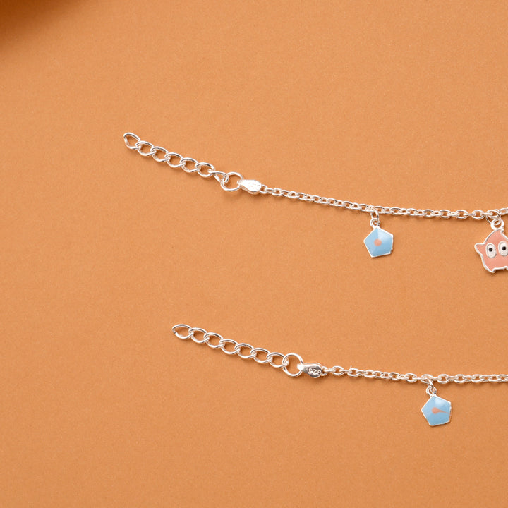 Dainty Charm Silver Baby Anklets
