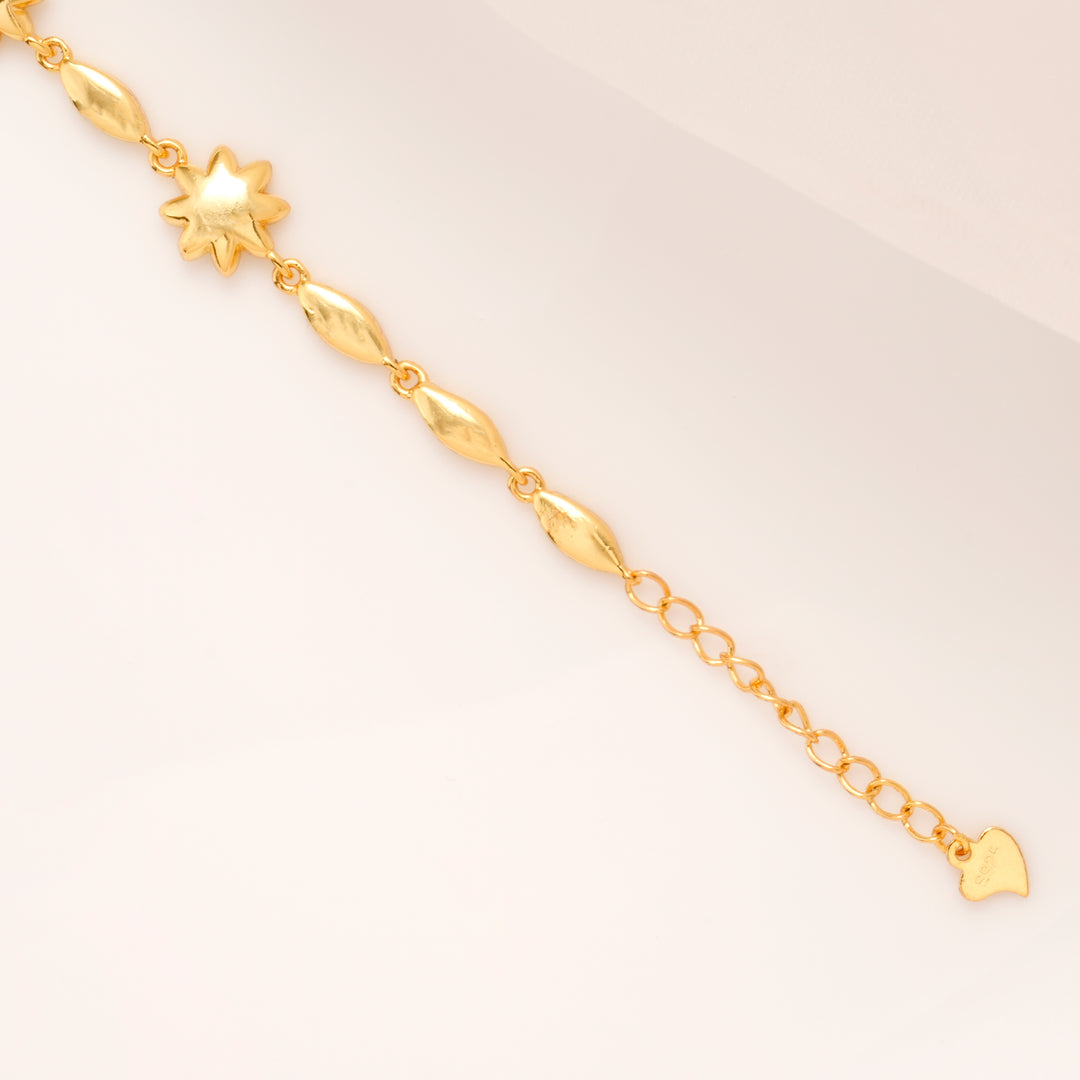 Golden Sunbeam Silver Bracelet