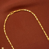 Iconic Wheat Design Gold Chain for Men