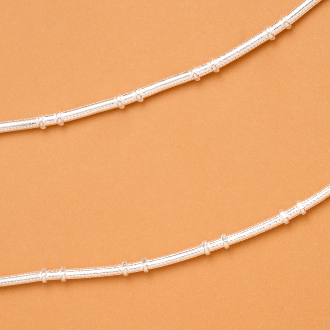 Silver Fancy Ball Chain Anklet