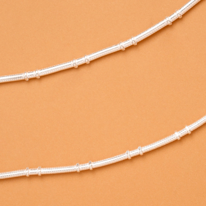Silver Fancy Ball Chain Anklet