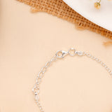 Rainbow Multi Color Bead Baby Silver Bracelet