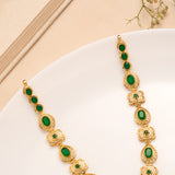 Emerald Royal Medallion Necklace Set
