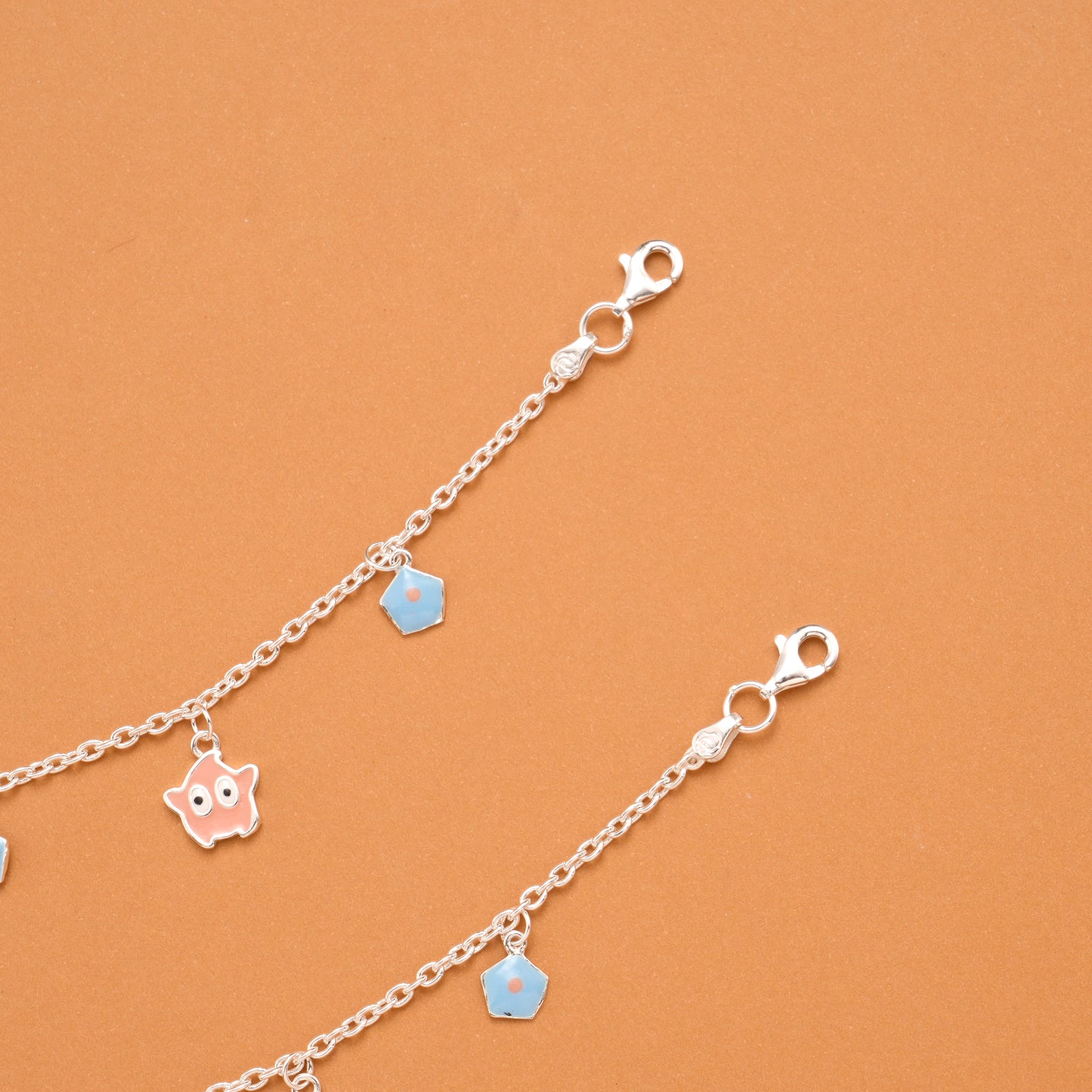 Dainty Charm Silver Baby Anklets