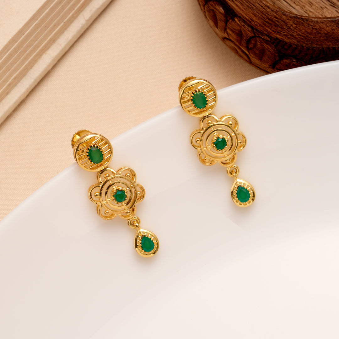 Emerald Royal Medallion Necklace Set