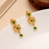 Emerald Royal Medallion Necklace Set