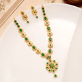 Emerald Royal Medallion Necklace Set