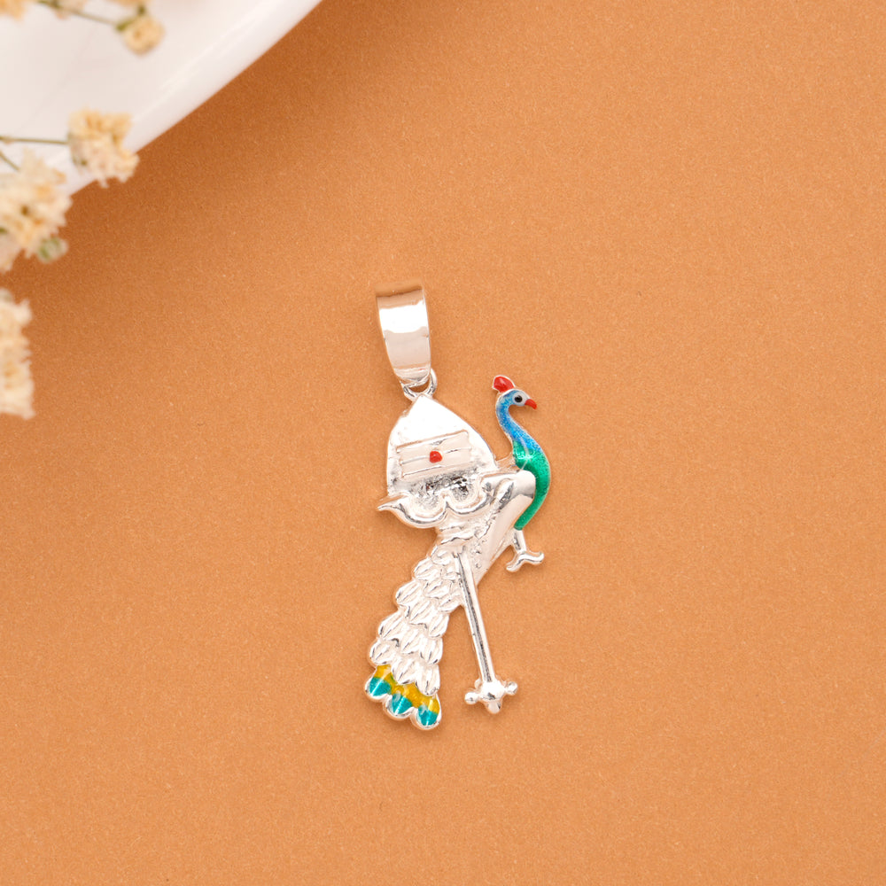 Vel Mayil Devotional Silver Pendant
