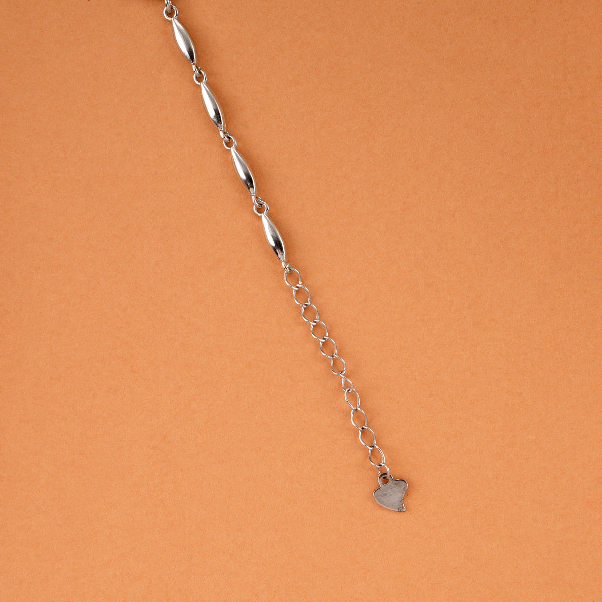 Stylish Heart Shape Silver Bracelet