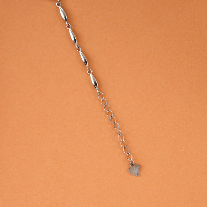 Stylish Heart Shape Silver Bracelet