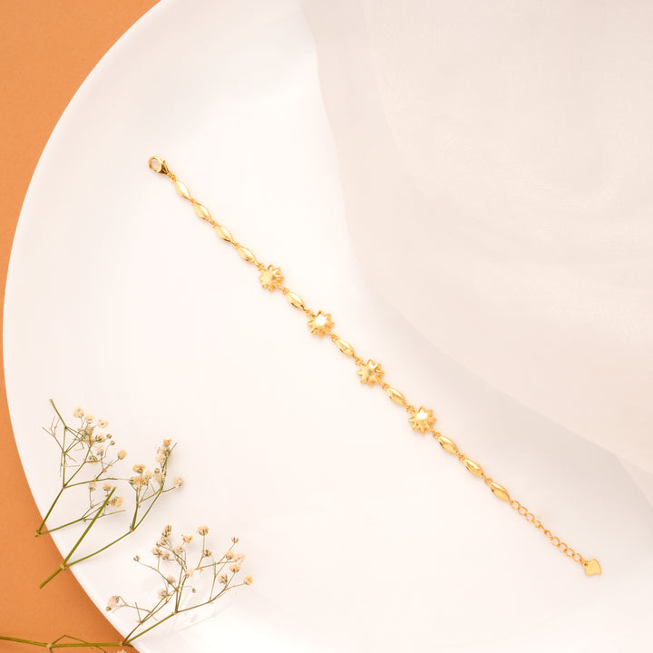 Golden Sunbeam Silver Bracelet