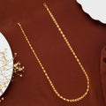 Regal Gold Beaded Capsule Pattern Chain