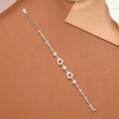 Radiant Women’s Red Stone Silver Bracelet
