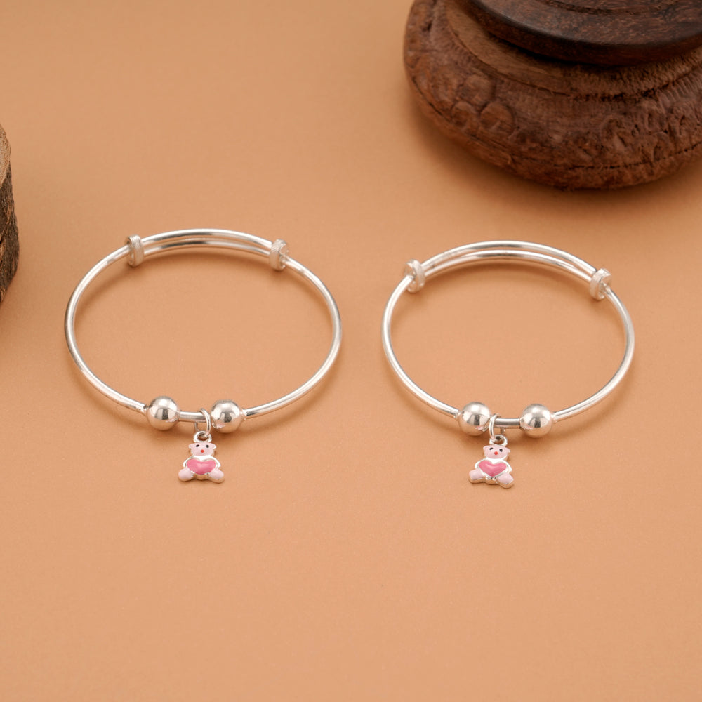 Love Teddy Baby Silver Bangle