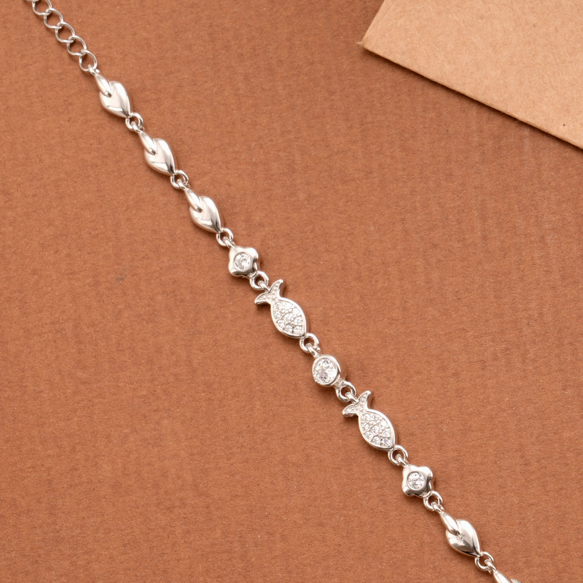 Fancy Fish Design Silver Women’s Bracelet