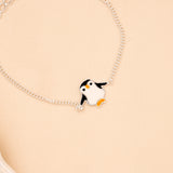Penguin Enamel Baby Silver Bracelet