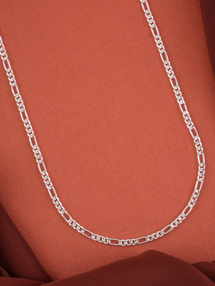 Trendy Figaro Link Silver Chain for Men