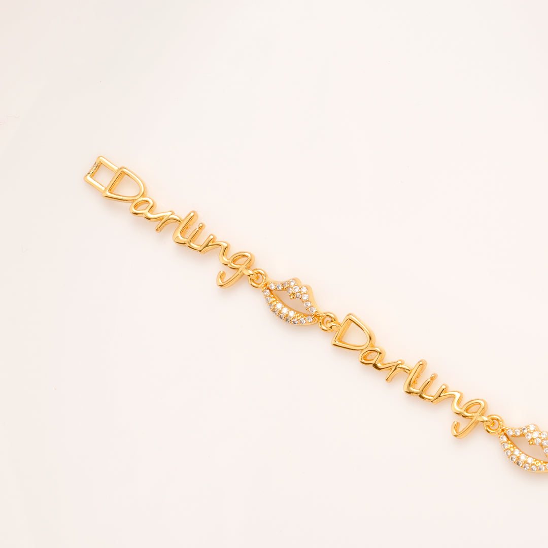 Darling Kiss Gold Plated Bracelet