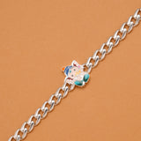 Lord Ganesha with Silver Kids Bracelet