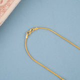 Premium Cylindrical Pattern Gold Necklace