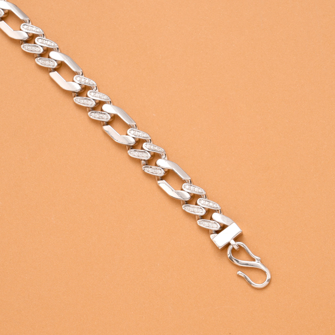Stylish Sachin  Silver Bracelet