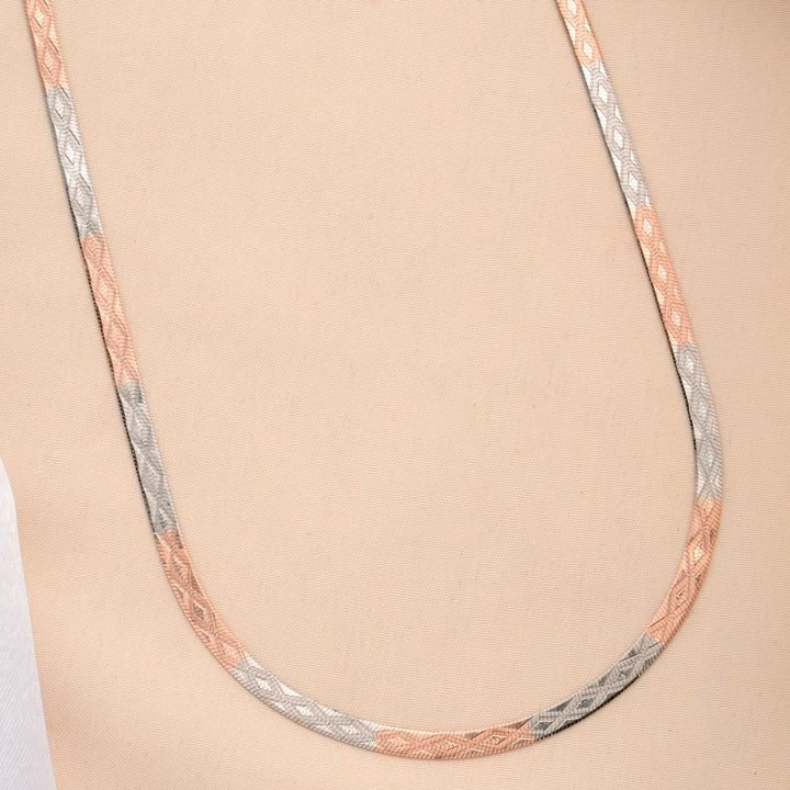 Minimalist Dual Tone Silver Chain