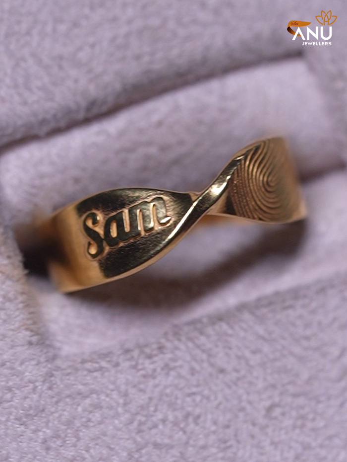 Hidden Infinity Name With Fingerprint Ring