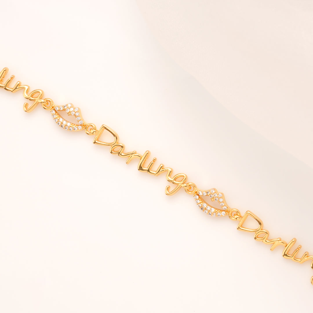 Darling Kiss Gold Plated Bracelet