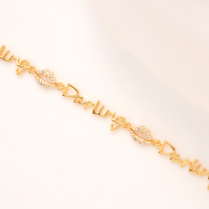 Darling Kiss Gold Plated Bracelet