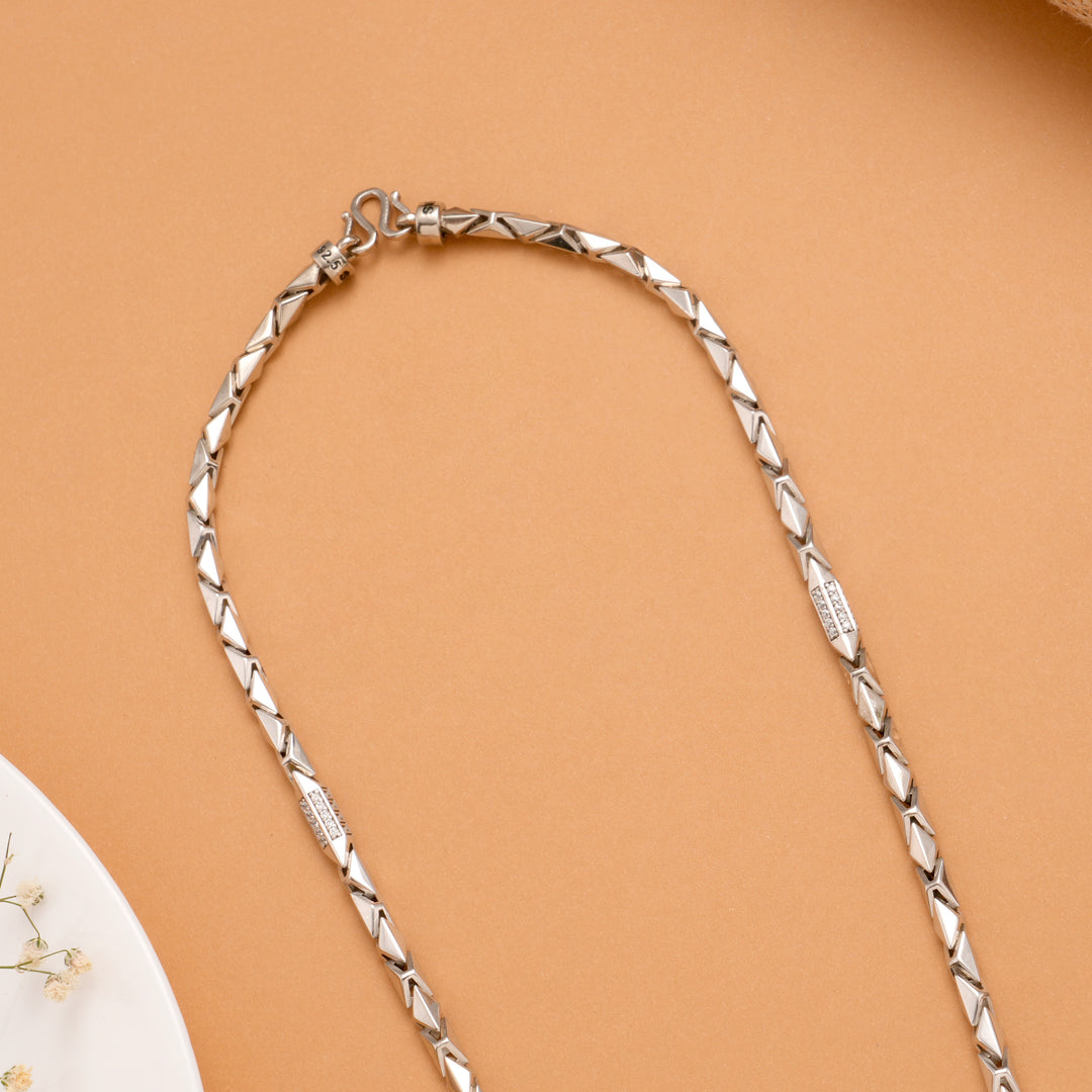 Premium Arrowhead Link Silver Chain