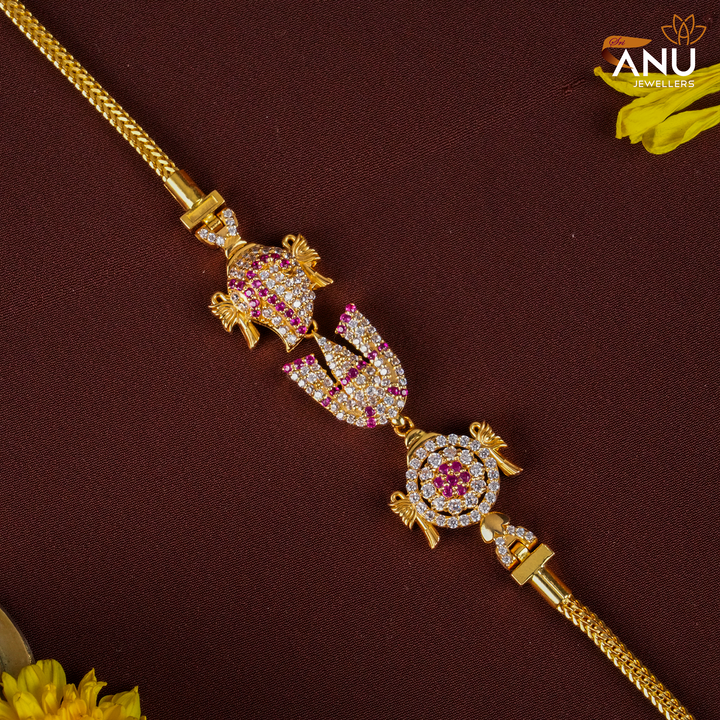 Perumal sangu chakram Mugappu Chain