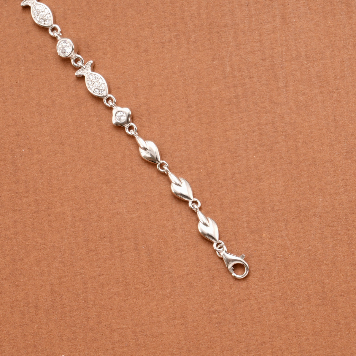 Fancy Fish Design Silver Women’s Bracelet