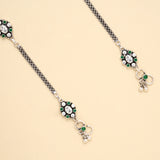 Antique Classic Temple Style Silver Anklet