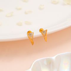 Minimal Triangle Gold Stud