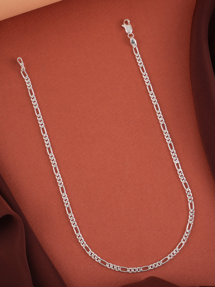 Trendy Figaro Link Silver Chain for Men