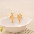 Classic Butterfly Design Golden Earring
