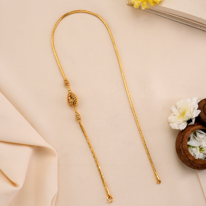 Majestic Vinayaka Gold Plated Mugappu Chain