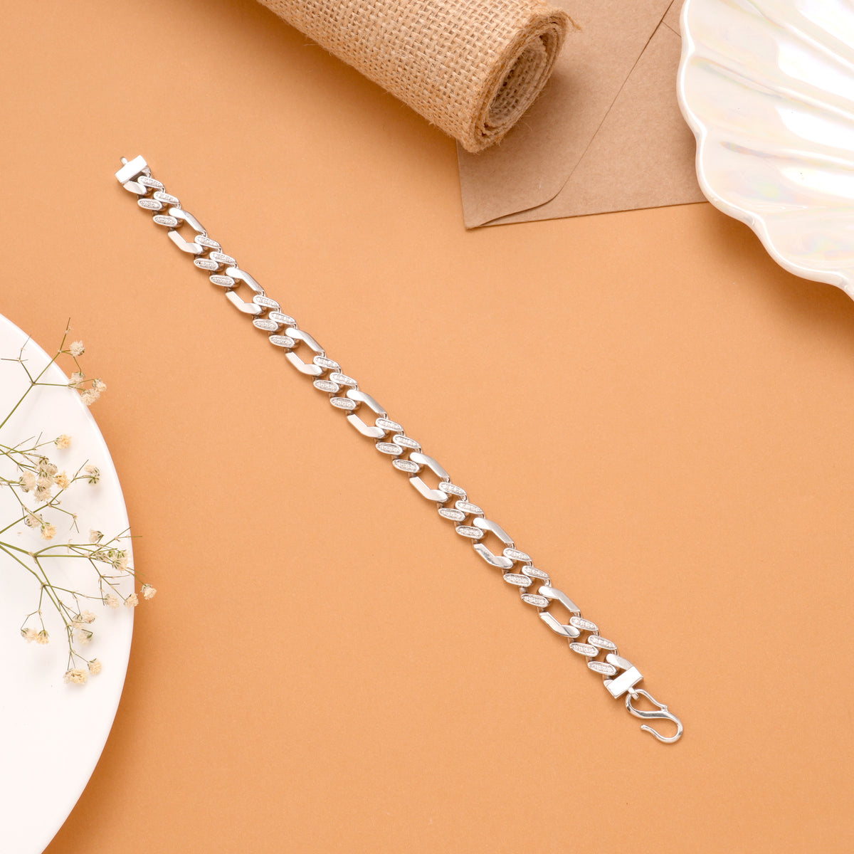 Stylish Sachin  Silver Bracelet