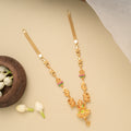 Goddess Gaja Lakshmi Golden Necklace