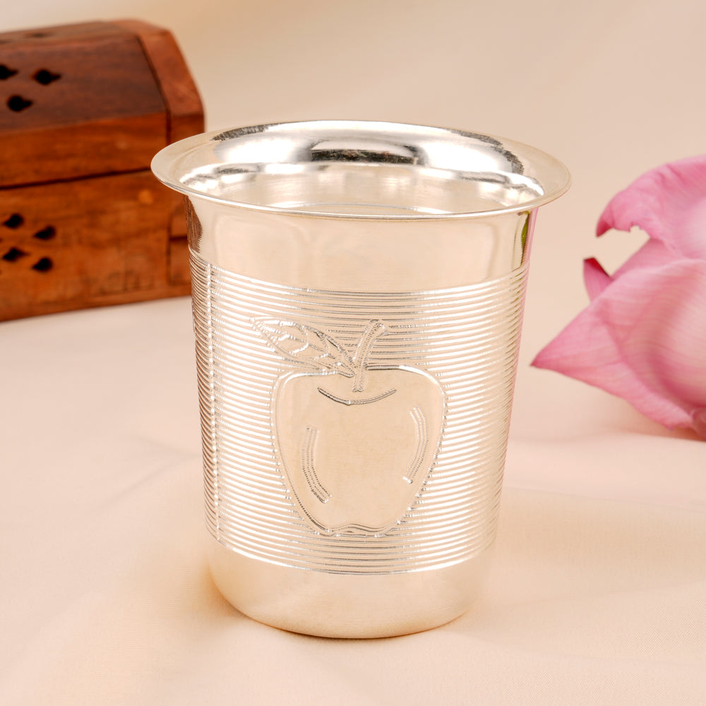 Fruits Design Silver Tumbler