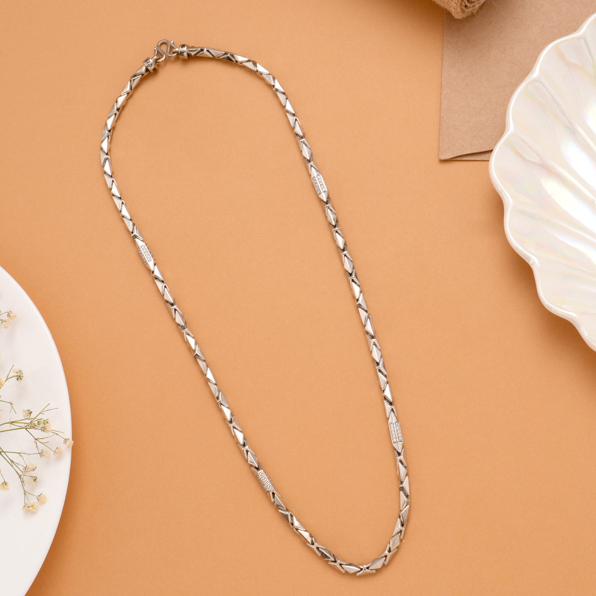 Premium Arrowhead Link Silver Chain