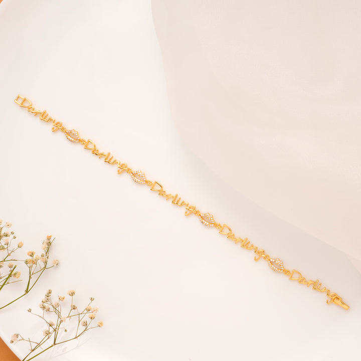 Darling Kiss Gold Plated Bracelet