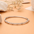 Minimal Bloom Floral Silver Bracelet