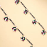 Elegant Vintage Glow Antique Silver Anklet