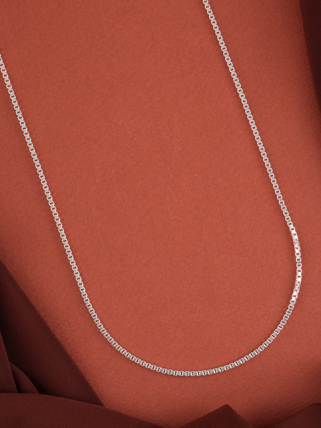 Mini Box Link Silver Chain for Men